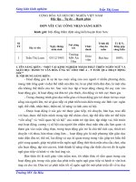 MỘT vài KINH NGHIỆM NHẰM PHÁT TRIỂN NGÔN NGỮ và GIÁO dục HÀNH VI văn hóa ỨNG xử CHO TRẺ 4 – 5 TUỔI QUA HOẠT ĐỘNG góc