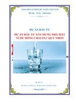 Dự án đầu tư xây dựng nhà máy nước đóng chai FLC quy nhơn 