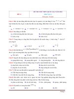  đề THI THỬ THPT QUỐC GIA năm 2018 môn vật lý   có đáp án   đề số 11 