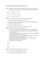 1 cơ sở vật chất di truyền cấp độ phân tử đề 