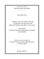 Nghiên cứu sự phát triển cường độ của bê tông cốt liệu thủy tinh trong môi trường nước biển và nước ngọt