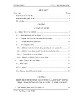 LUẬN văn QUẢN TRỊ KINH DOANH PHÂN TÍCH và lập kế HOẠCH tài CHÍNH tại CÔNG TY CÔNG TRÌNH GIAO THÔNG đô THỊ và QUẢN lý NHÀ THỦ đức 