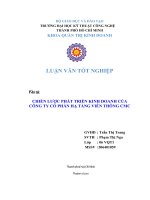 LUẬN văn QUẢN TRỊ KINH DOANH CHIẾN lược PHÁT TRIỂN KINH DOANH của CÔNG TY cổ PHẦN hạ TẦNG VIỄN THÔNG CMC 