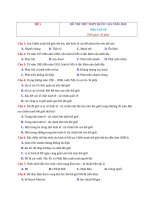  đề thi thử tốt nghiệp lớp 12 PTTH năm 2018 môn lịch sử   đề số 4 