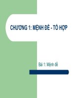 Bài 1 mệnh đề toán lớp 10