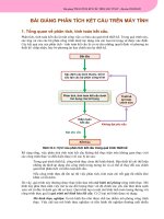 Bài giảng phân tích kết cấu trên máy tính