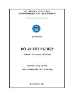 Xây dựng chương trình quản lý thông tin sửa chữa trang thiết bị tại trường đại học dân lập hải phòng   