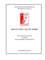 Báo cáo thực tập tốt nghiệp Phân tích hoạt động kinh doanh của Công ty TNHH Vận Tải & TM Nam Long