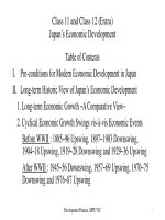 Class 11 and class 12 (extra) japan’s economic development 2018 