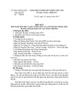 Biên bản hội nghị lấy ý kiến người dân xóm nông trường 