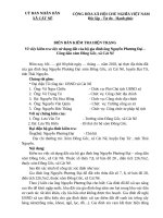 Mẫu biên bản kiểm tra hiện trạng 