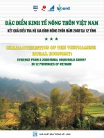 Đặc Điểm Kinh Tế Nông Thôn Việt Nam Kết Quả Điều Tra Hộ Gia Đình Nông Thôn Năm 2008 Tại 12 Tỉnh