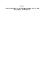 Trình bày những lý do nên ủng hộ hay phản đối quan điểm nên tăng học phí đối với giáo dục đại học 