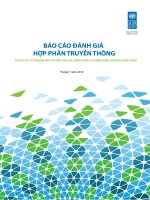 Báo Cáo Đánh Giá Hợp Phần Truyền Thông Dự Án Xử Lý Ô Nhiễm Môi Trường Tại Các Điểm Nóng Ô Nhiễm Nặng Dioxin Ở Việt Nam