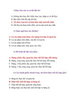 CÂU HỎI ÔN TẬP MÔN CƠ SỞ DỮ LIỆU
