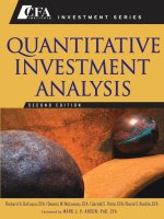 Tài liệu ôn thi CFA Quantitative Investment Analysis