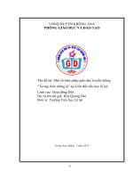 Một số biện pháp giáo dục truyền thống “tương thân tương ái”