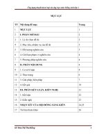 dụng thuyết đa trí tuệ vào dạy học môn tiếng anh ở lớp