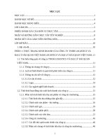 THỰC TRẠNG KINH DOANH CỦA CÔNG TY TNHH LOGISTICS VÀ ĐẠI LÝ HẢI QUAN VIỆT NAM LOGISTICS