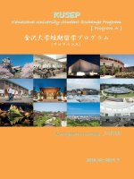 KUSEP2018 2019 thông bao CT cua kanazawa 