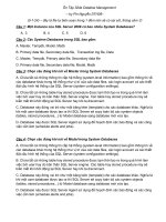 ÔN TẬP HỆ QUẢN TRỊ CSDL