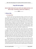 Một số biện pháp giúp GVCN lớp đầu cấp THCS hoàn thành tốt  nhiệm vụ