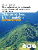 Tăng cường thực thi chính sách chi trả dịch vụ môi trường rừng tại Việt Nam