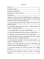 Báo cáo tổng hợp - Hoàn thiện kế toán tiêu thụ & xác định kết quả kinh doanh