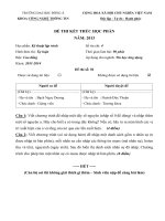 ĐỀ THI HỌC PHẦN KỸ THUẬT LẬP TRÌNH