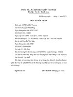 Mẫu đơn xác nhận quan hệ 