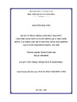 Quản lý hoạt động giáo dục đạo đức cho trẻ MN 34 tuổi thông qua trò chơi đóng vai theo chủ đề ở trường MN không gian tuổi thơ  Hoàn Kiếm  Hà Nội (Luận văn thạc sĩ)