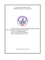 Một số biện pháp sử dụng ứng dụng công nghệ thông tin trong công tác giảng dạy trẻ mầm non