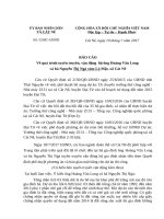 Báo cáo hộ ông hoàng văn long 