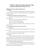 Pháp luật về giải quyết tranh chấp trong kinh doanh theo thủ tục tòa án 