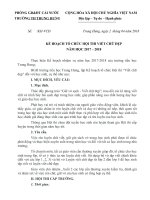 Kế hoạch thi viết chữ đẹp cấp trường 20172018