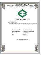 "CÔNG TÁC KẾ TOÁN TẠI CÔNGTY TNHH ĐẦU TƯ THƯƠNG MẠI VÀ DỊCH VỤ LAN CHI"