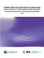 HƯỚNG DẪN CỦA OECD/OECD GUIDELINES - QUẢN TRỊ CÔNG TY TRONG DOANH NGHIỆP NHÀ NƯỚC