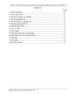 Một số biện pháp nâng cao hiệu quả hoạt động âm nhạc ngoại khóa ở trường THCS