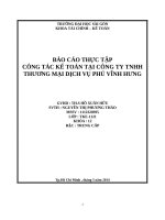 Báo cáo thực tập tốt nghiệp chuyên ngành kinh tế kế toán quản trị (211) 