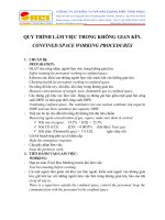 QUY TRÌNH LÀM VIỆC TRONG KHÔNG GIAN KÍN