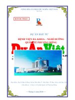 Dự án bệnh viện đa khoa   nghỉ dưỡng quốc tế phương đông 