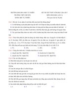  đề thi thử  PTTH quốc gia năm 2018 môn sinh học   có đáp án   đề số 10  