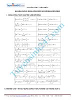 bai tap su dung cong thuc nguyen ham tich phan