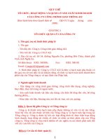 TỔ CHỨC, HOẠT ĐỘNG VÀ QUẢN LÝ SẢN XUẤT KINH DOANH CỦA CÔNG TY CÔNG TRÌNH GIAO THÔNG 422