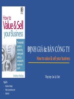 Selling your business ( Định giá và bán công ty )