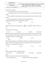  đề thi thử  PTTH quốc gia năm 2018 môn sinh học   có đáp án   đề số 2 