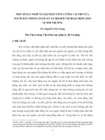 MỘT SỐ SUY NGHĨ VỀ GIẢI PHÁP TĂNG CƯỜNG VAI TRÒ CỦA NGƯỜI DÂN TRONG GIÁM SÁT XÃ HỘI ĐỐI VỚI HOẠT ĐỘNG BẢO VỆ MÔI TRƯỜNG