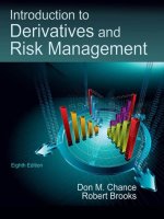 Sách Introduction to derivatives and risk management 8e by chance