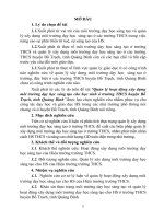 Quản lý hoạt động xây dựng môi trường dạy học sáng tạo cho học sinh ở trường trung học cơ sở huyện bố trạch, tỉnh quảng bình (tt) 