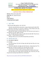 Hướng dẫn lập giá dự thầu công trình đập bằng G8